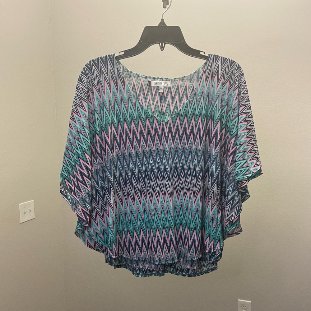 Jennifer Lopez Multicolor Top